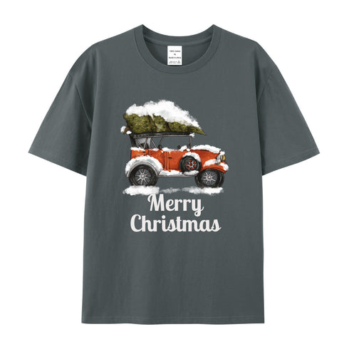 Unisex Christmas Theme Cotton T-Shirt